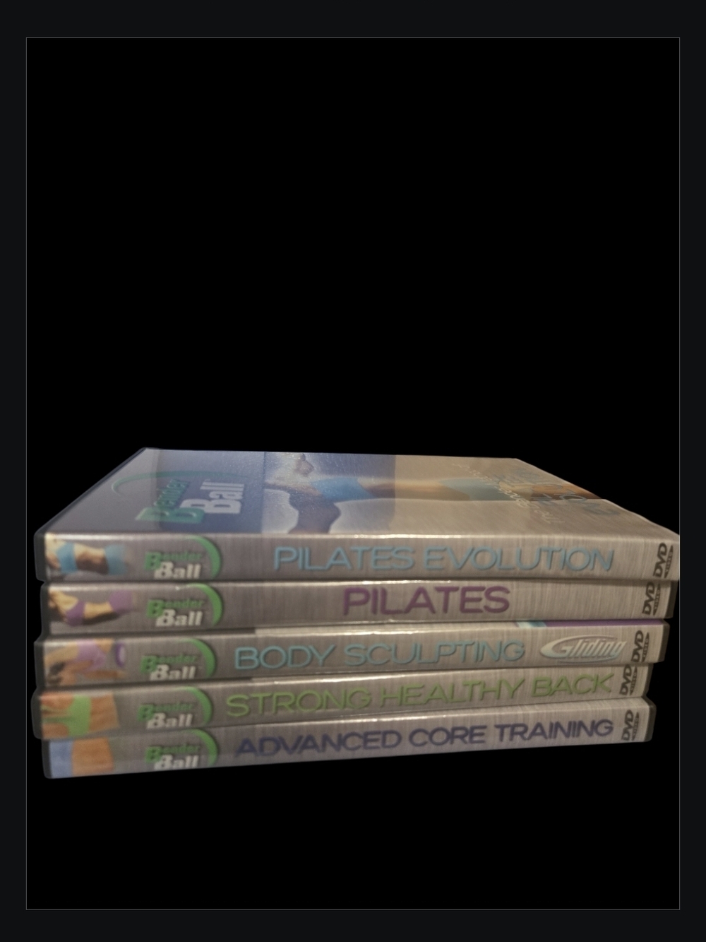 NWOT 5 Bender Ball Pilates DVD Set - Pilates Evol, Core, Back, Sculpting
